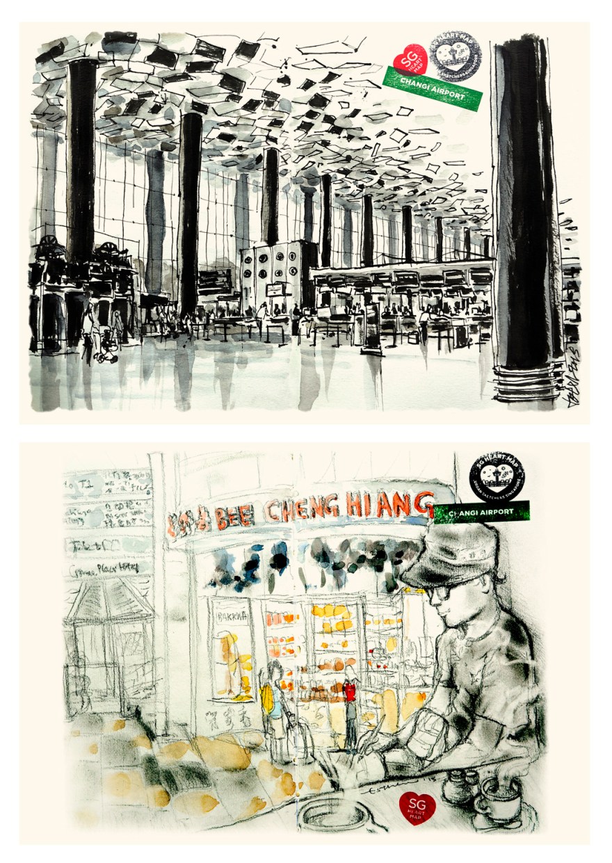 Changi Airport Sketch